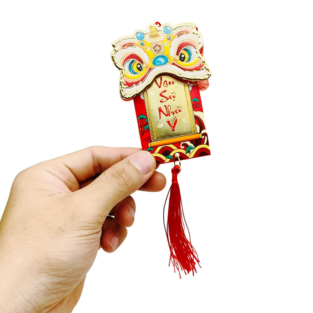 Bộ 6 Dây Treo Đầu Lân Trang Trí Tết - YD009