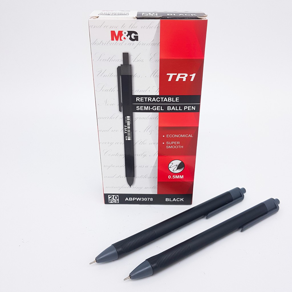 Combo 5 Bút bi TR1 M&G ABPW3078 nét 0.5mm