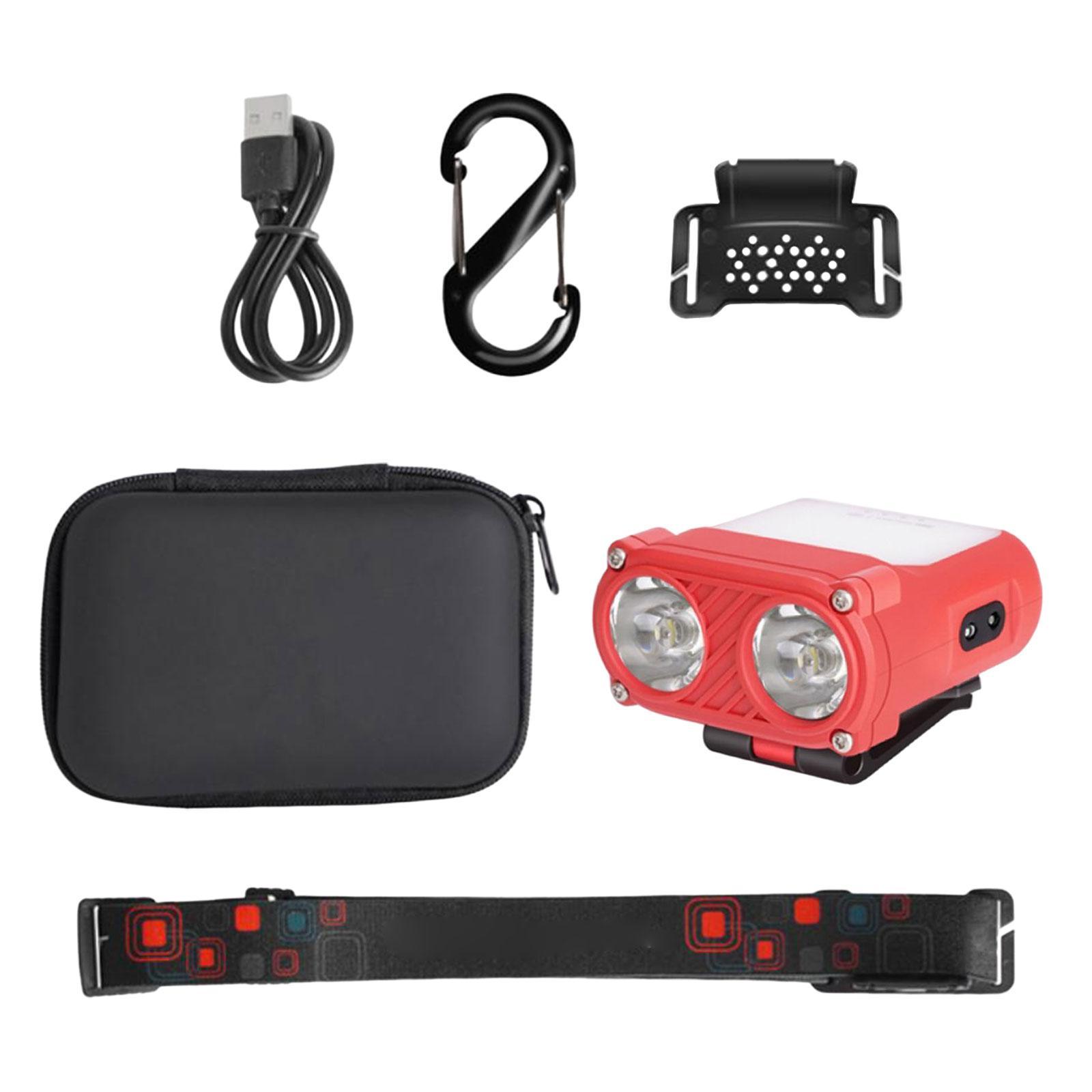 Mini LED  Flashlight Body Sensor Lightweight with Head Strap Bright