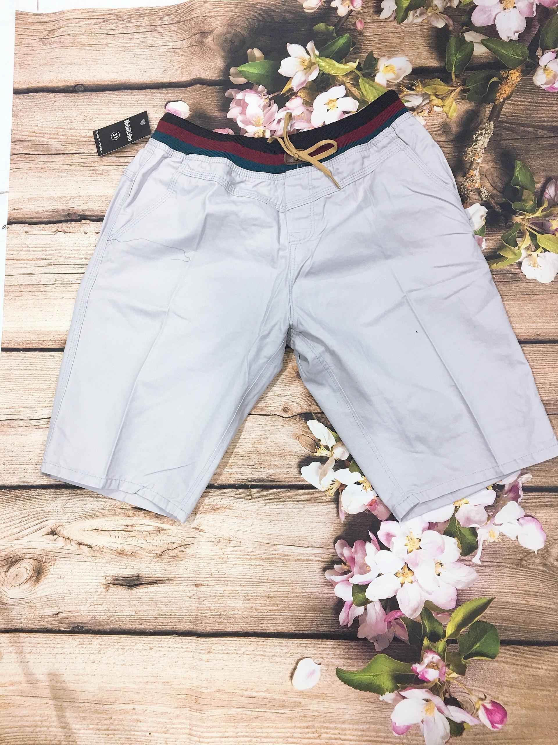 Quần short kaki lưng thun nam cao cấp