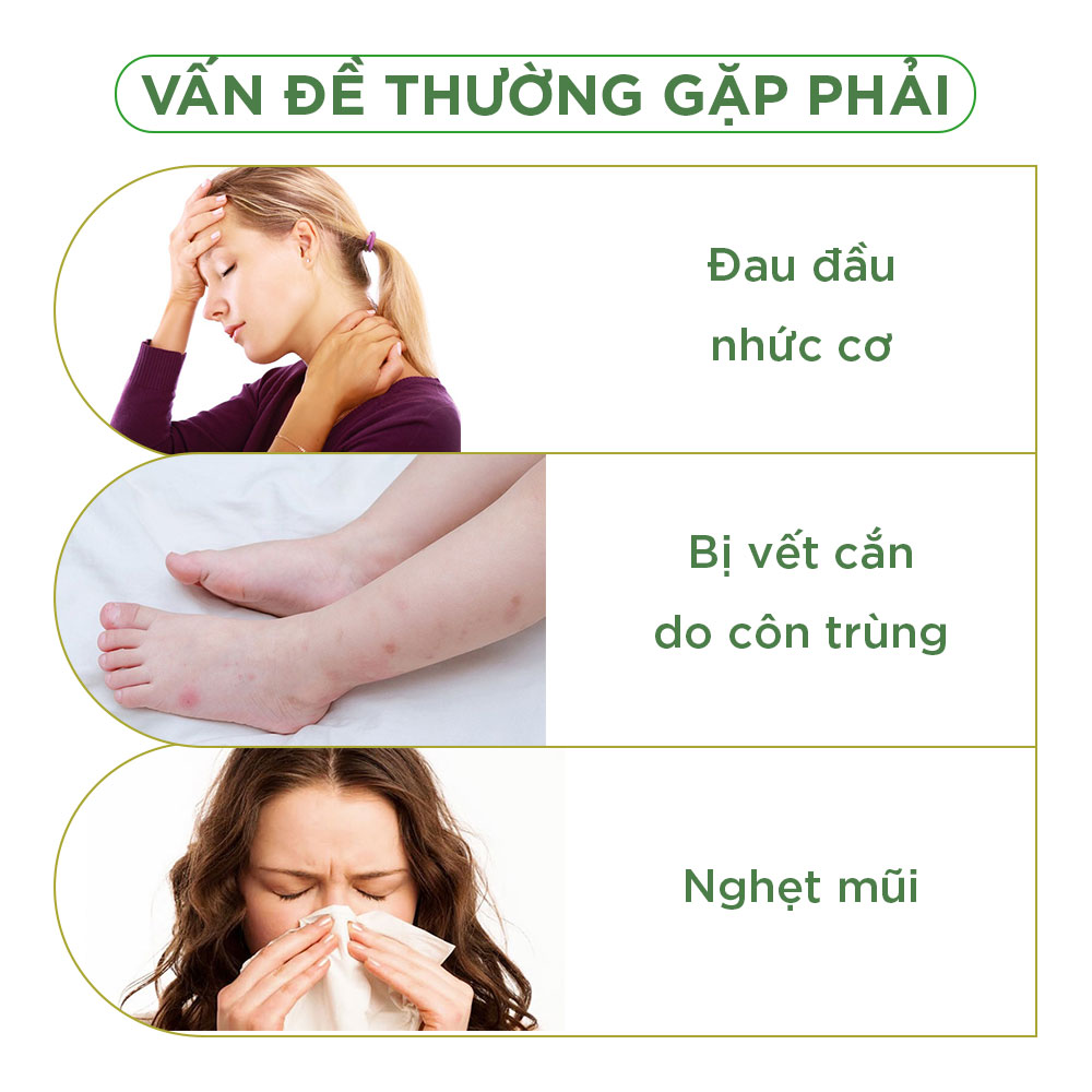 Dầu Thảo Mộc Greenskin Herb Oil - Tăng Cường Hệ Miễn Dịch, Trị Ho, Nhứt Đầu, Giảm Căng Thẳng, Giúp Thông Mũi, Xoa Bóp Massage thư giãn - 8ml