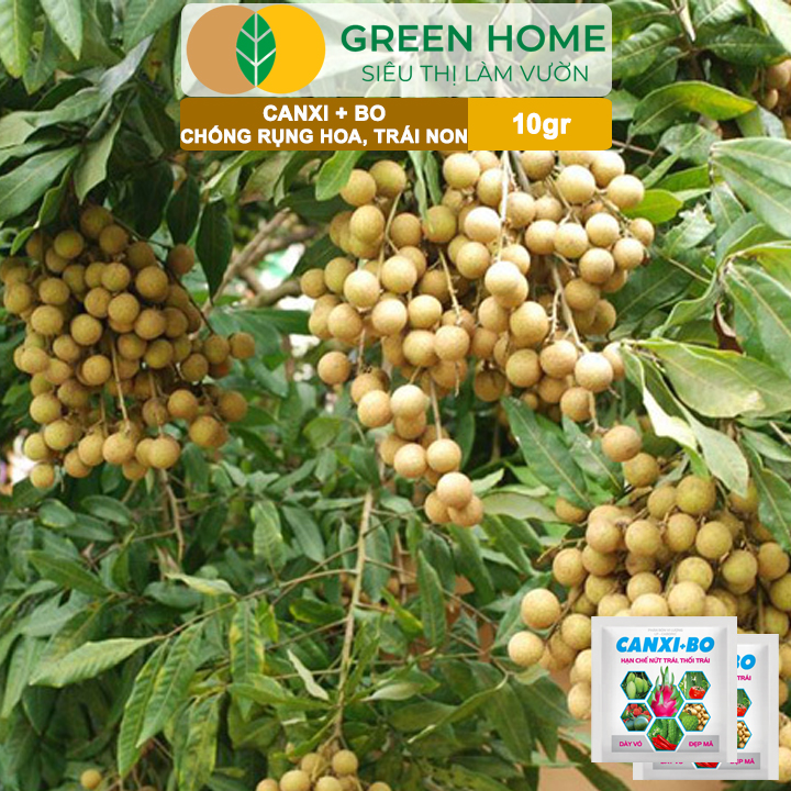 Phân Bón Canxi Bo Greenhome, Viên 10Gr, Tăng Đậu Trái, Chống Rụng Hoa Và Trái Non, Chống Thối Trái