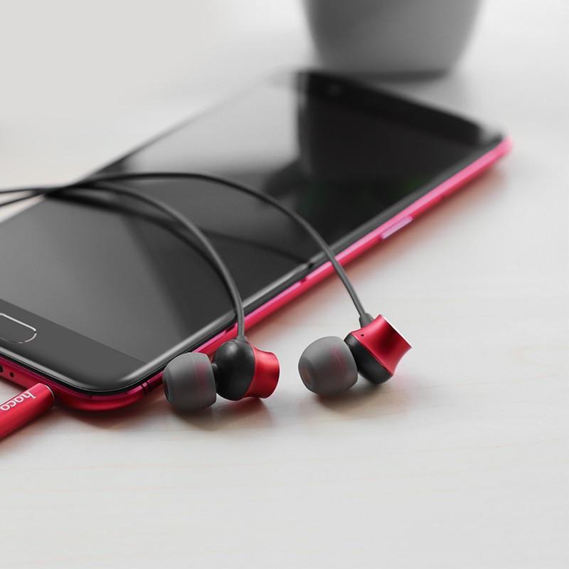 Tai nghe liền dây HOCO M51 có micro chân tròn 3.5mm Dành cho điện thoại iPhone iP Huawei Samsung Oppo Realme - Hàng chính hãng