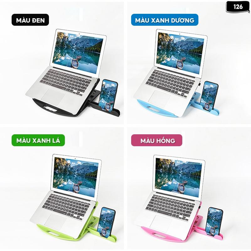 Giá Đỡ Tản Nhiệt Laptop Xoay 360 Độ Kiêm Khay Để Điện Thoại Thông Minh Đa Năng Chất Liệu Nhựa Cao Cấp Tản Nhiệt 126