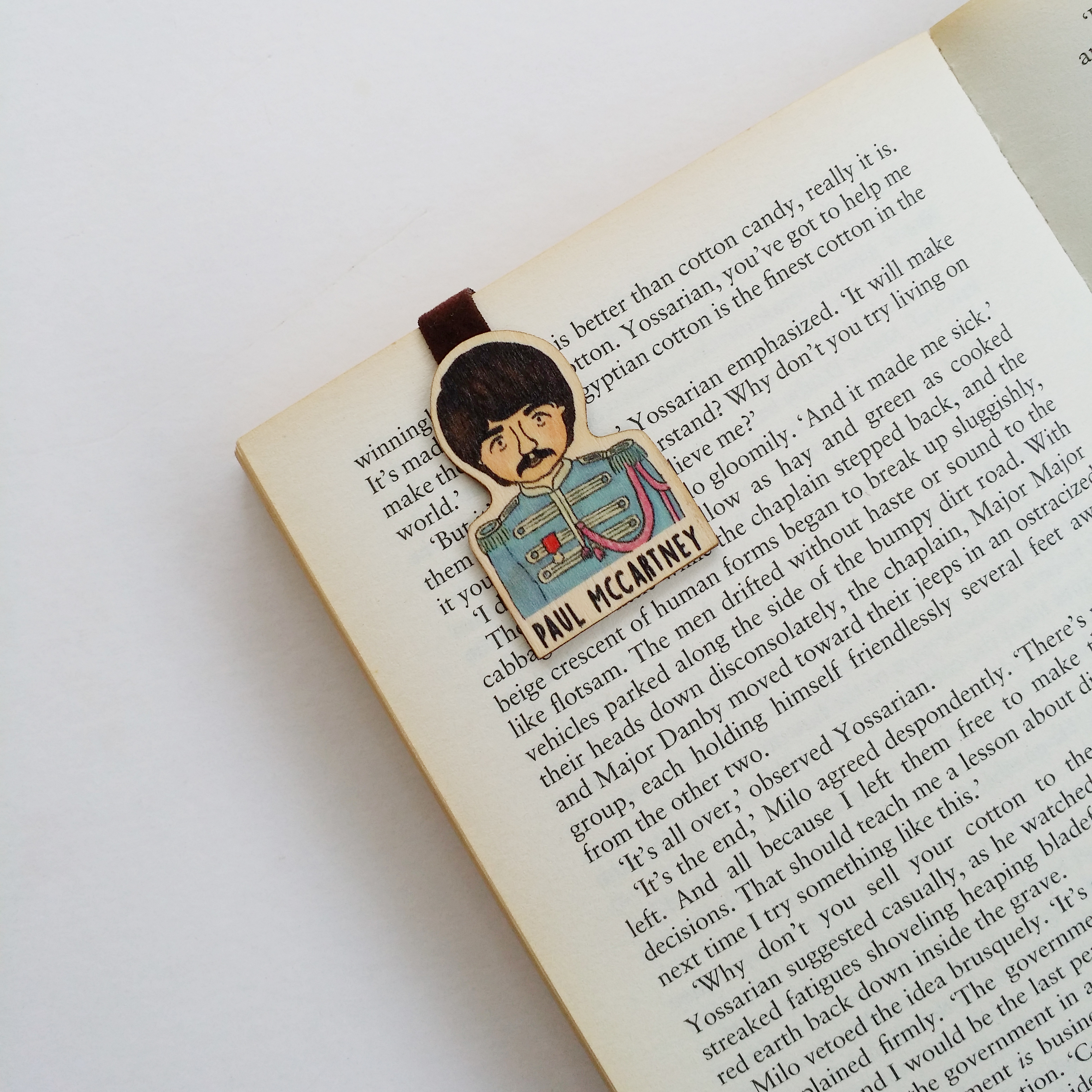 Bookmark gỗ nam châm Paul McCartney nhóm Beatles BO033