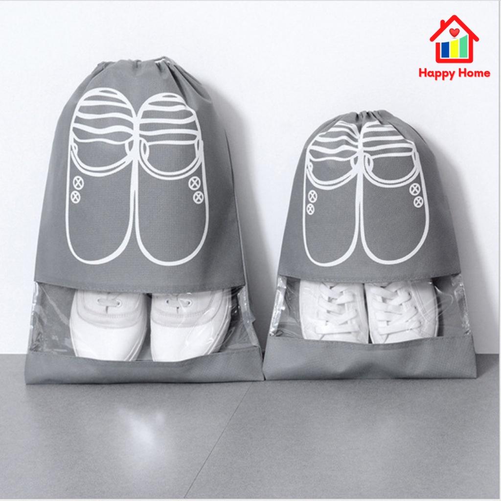 Túi đựng giày dép Sneaker du lịch chống bụi bẩn, chống thấm nước size lớn, size trung bình Happy Home