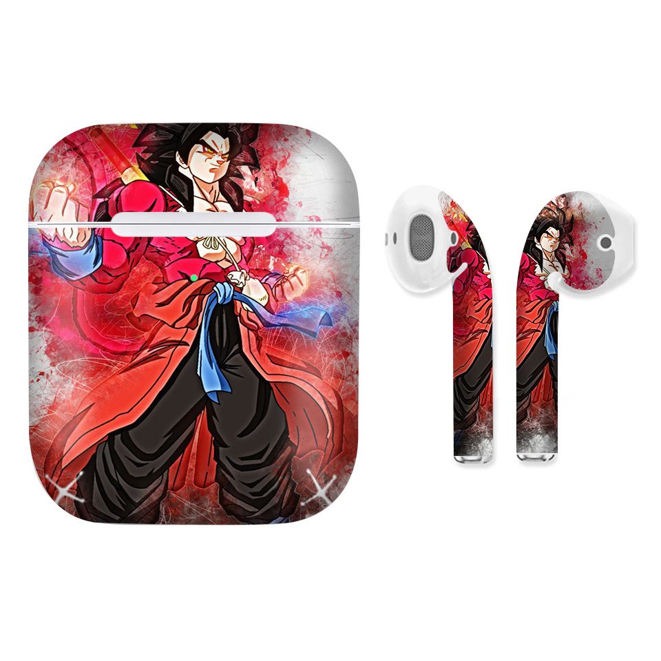 Miếng dán skin chống bẩn cho tai nghe AirPods in hình Dragon Ball - Goku Super Saiyan 5 - 7vnr81 (bản không dây 1 và 2)