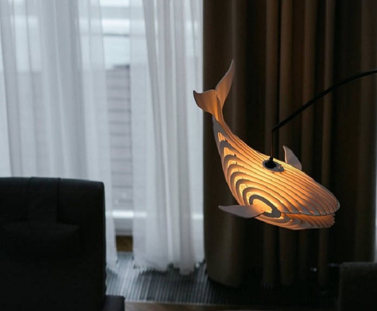 Đèn thả trần hình cá voi Jonnydecor