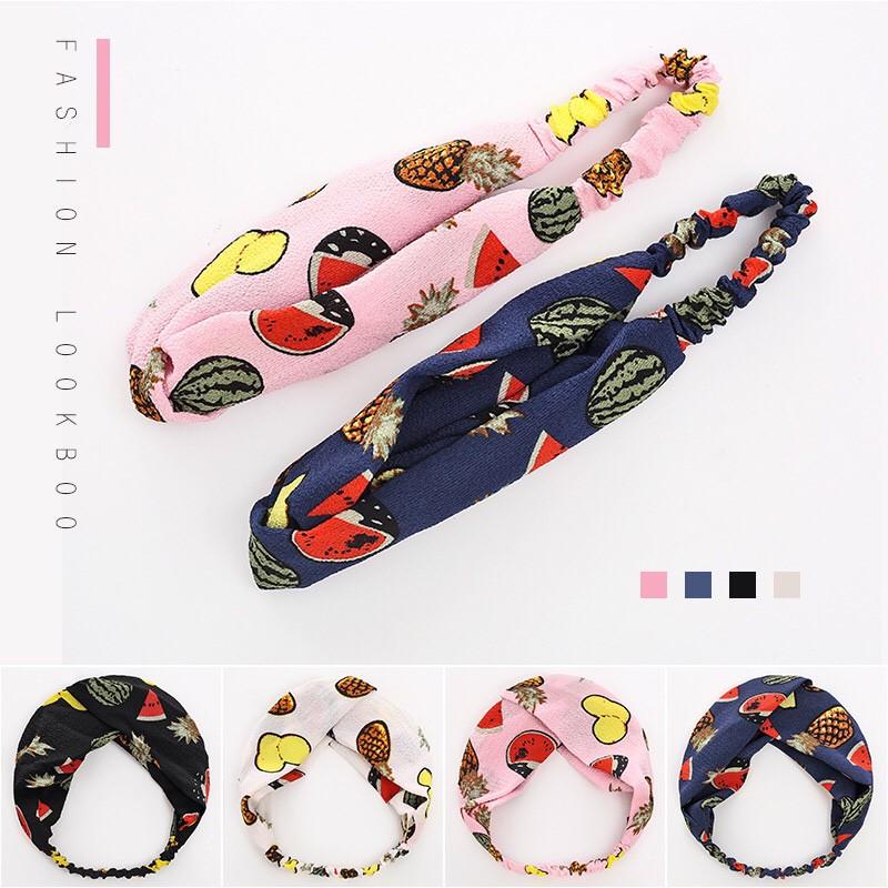 Băng đô nữ turban hoa quả xinh xắn đáng yêu