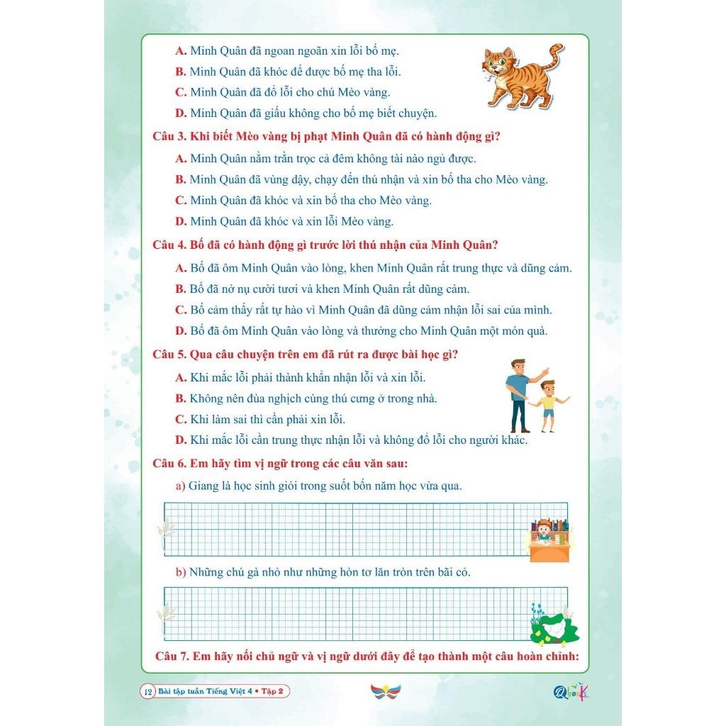 Bài Tập Tuần Tiếng Việt Lớp 4 - Tập 2 - Cánh Diều - Bản Quyền