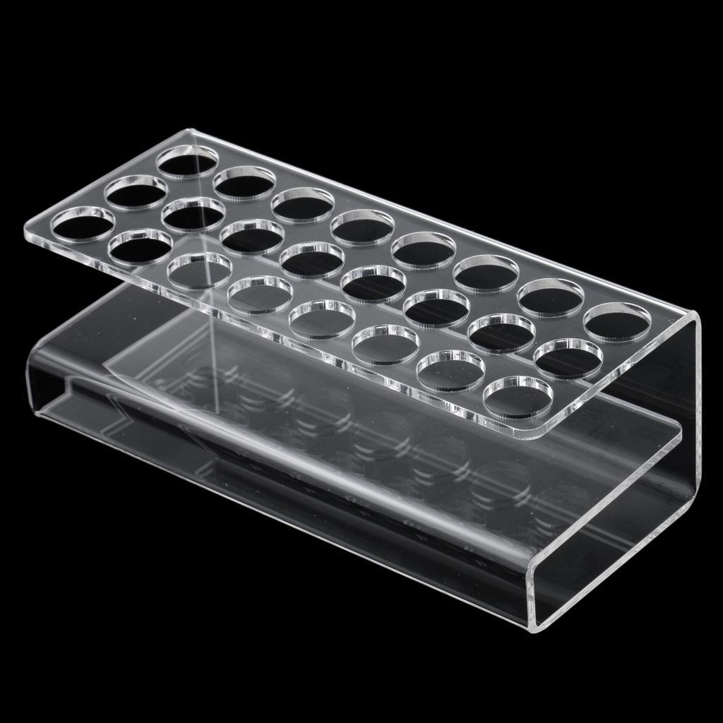24 Holes Pen Display Stand Pencil Transparent Acrylic Organizer Rack Holder