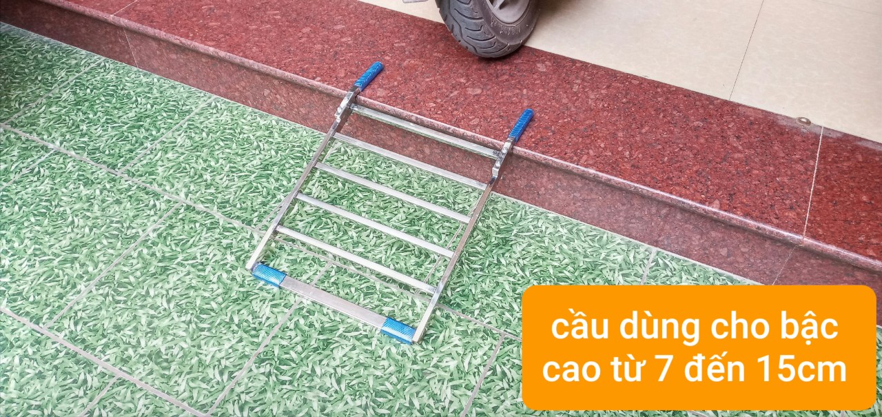 CẦU ĐI XE MÁY INOX  kt 46x40cm