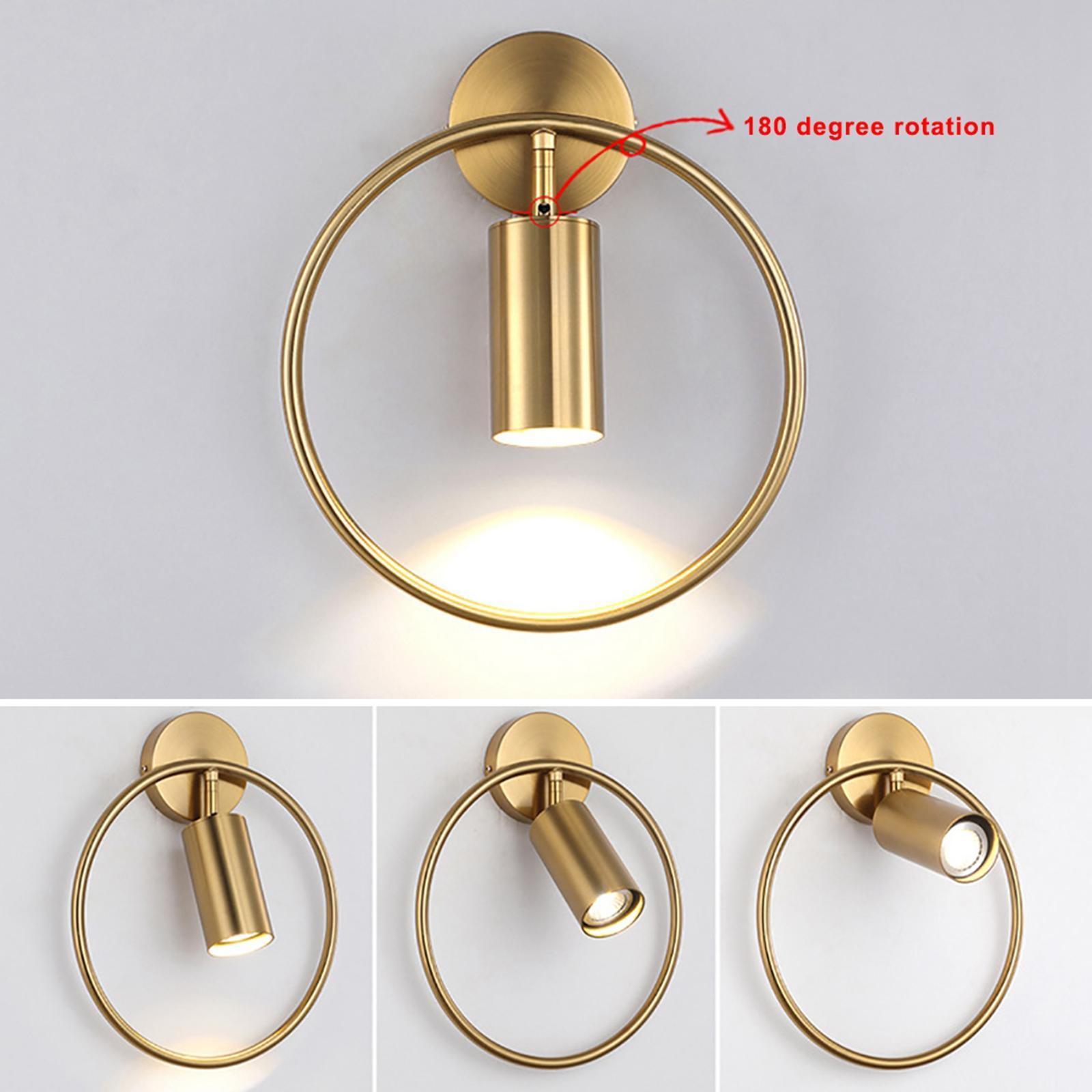Nordic Light Lamp Hallway Porch Bedroom Sconce Lighting Fixture Gold