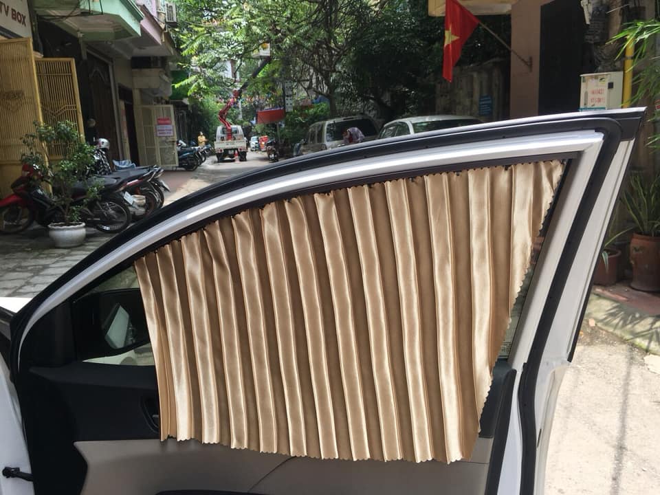 Bộ 4 tấm Rèm vải che nắng xe hơi gắn nam châm cho 4 cửa
