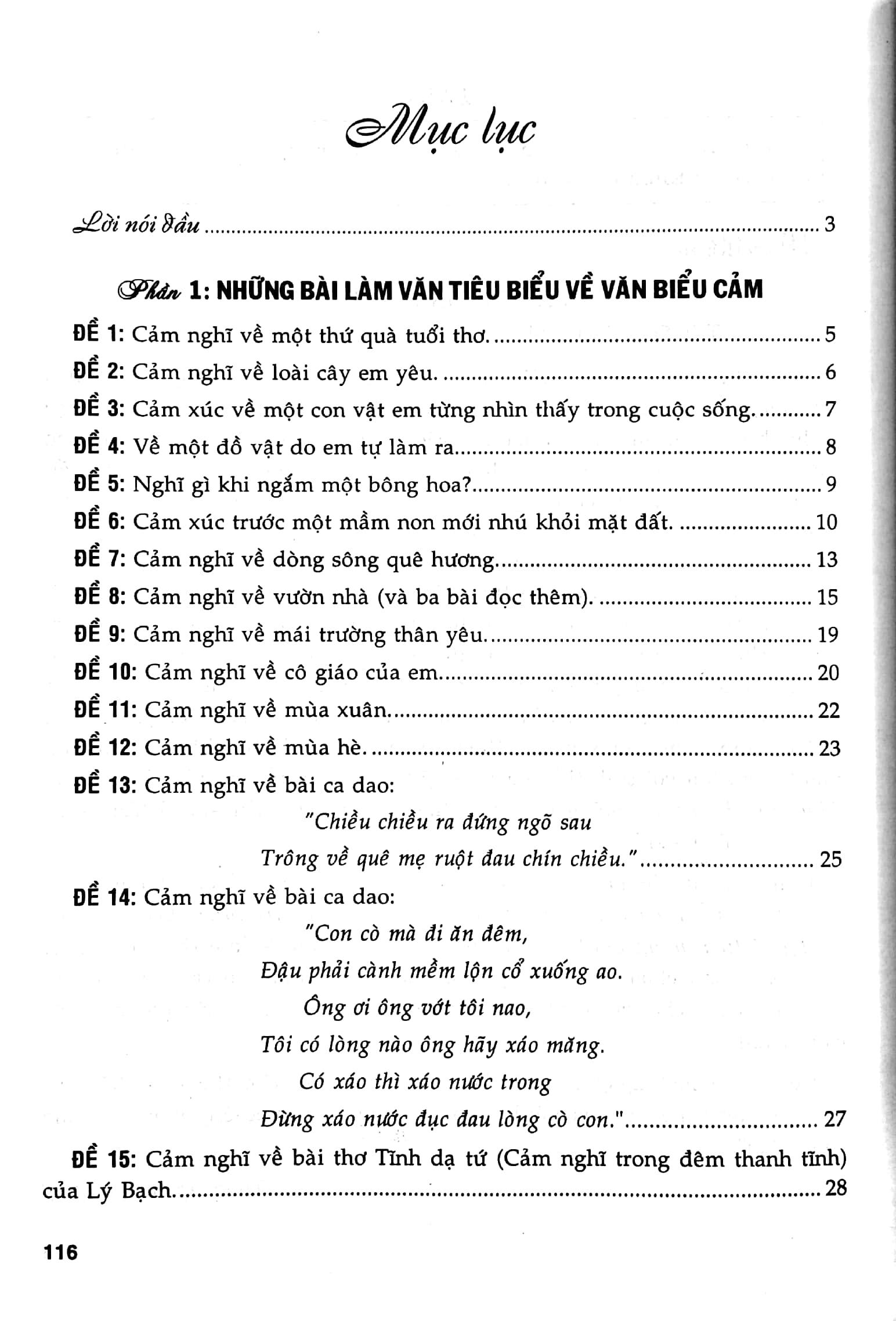 Những Bài Văn Tiêu Biểu Lớp 7