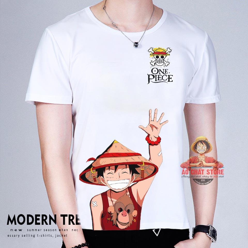 (HOT) Áo LUFFY ONE PIECE ĐỘI Nón Lá Siêu Độc - Áo One Piece Luffy Mẫu Mới OP165