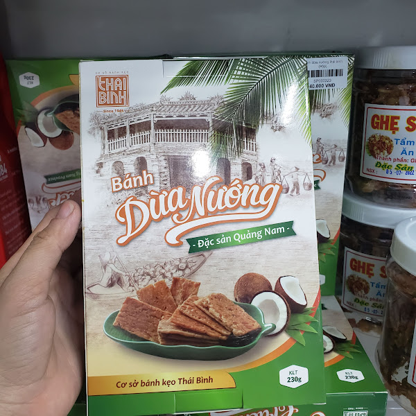 Đặc Sản Nha Trang- Bánh Dừa Nướng Thái Bình, Giòn Không Cứng, Thơm Ngon Seavy Hộp 230g