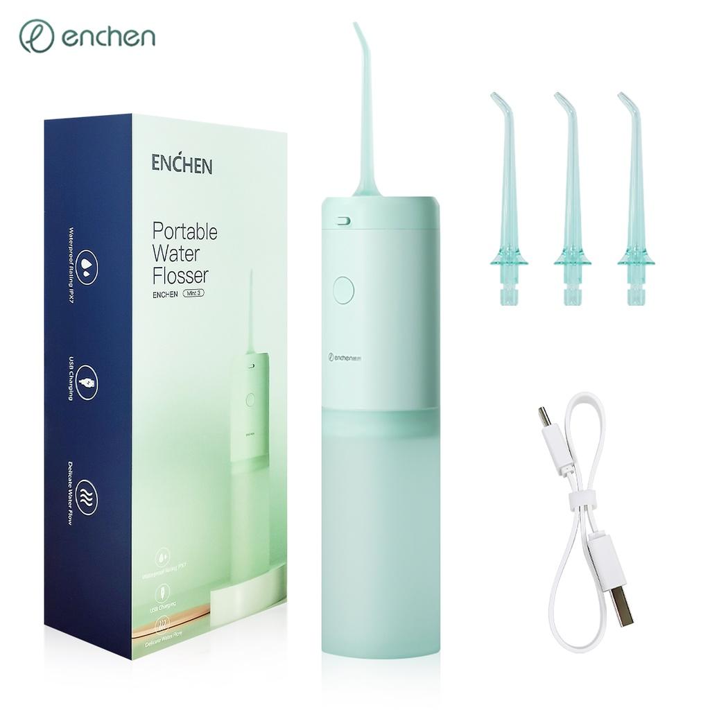 Máy Phun Nước Răng Miệng 3 Chế Độ 140ml 3 Chế Độ IPX7 1900rpm USB Kèm 3 Đầu Đánh Lửa