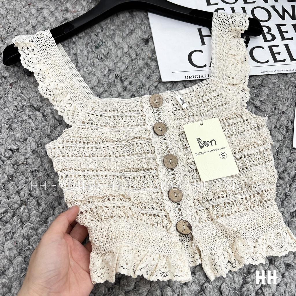 ÁO REN CÁNH TIÊN, NƠ CROPTOP CỰC XINH LUN Ạ