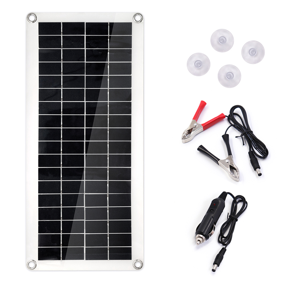 Bảng Sạc Pin Năng Lượng Mặt Trời Có Đầu USB Sạc Điện Thoại Chống Thấm Nước