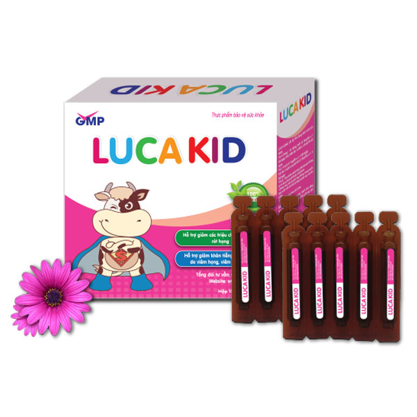 Siro LUCAKID Dành cho trẻ nhỏ giảm nhanh các triệu chứng viêm mũi họng, viêm phế quản