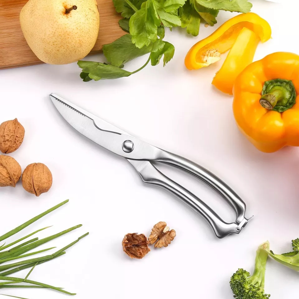 Kéo cắt gà làm cá đa năng thép không rỉ loại tốt - keo cat ga - dụng cụ làm bếp - kéo làm bếp - kéo làm cá - dụng cụ nhà bếp