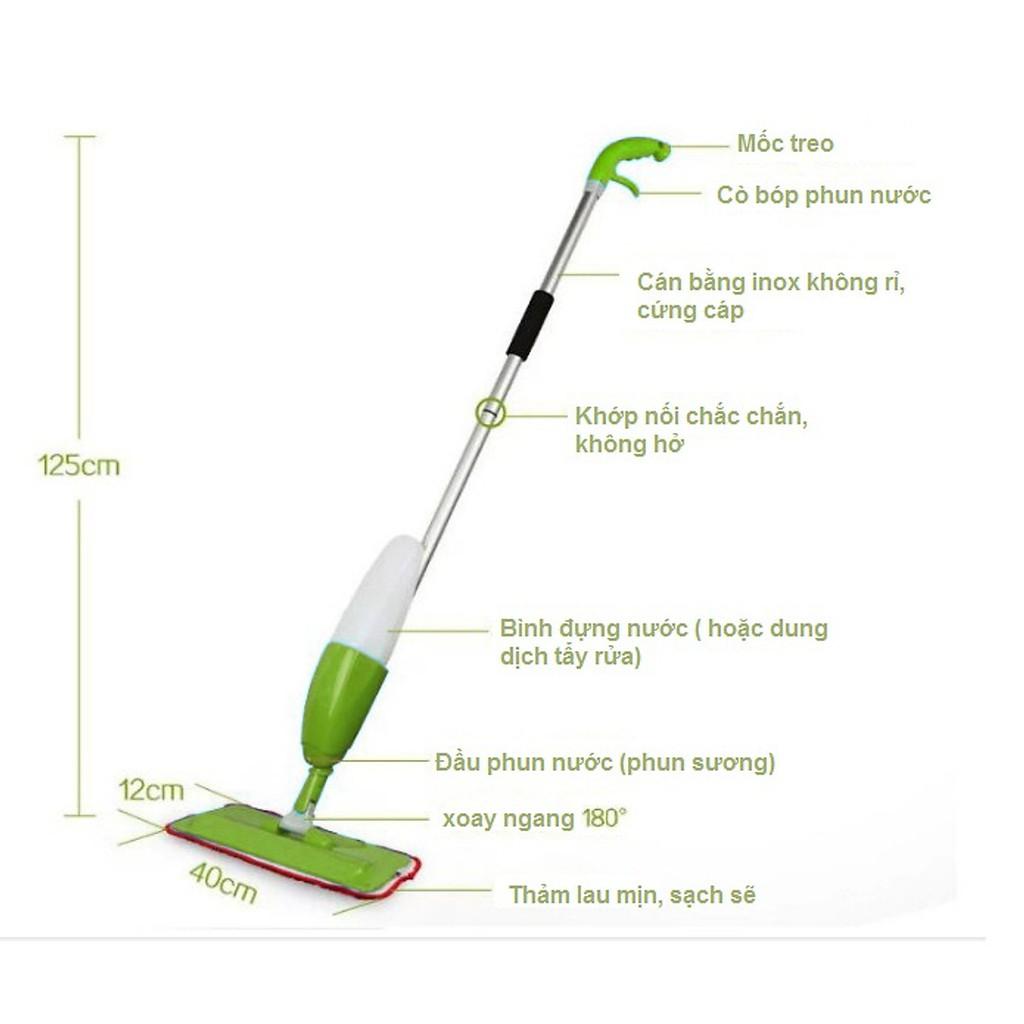 CÂY LAU NHÀ CÓ BÌNH XỊT NƯỚC