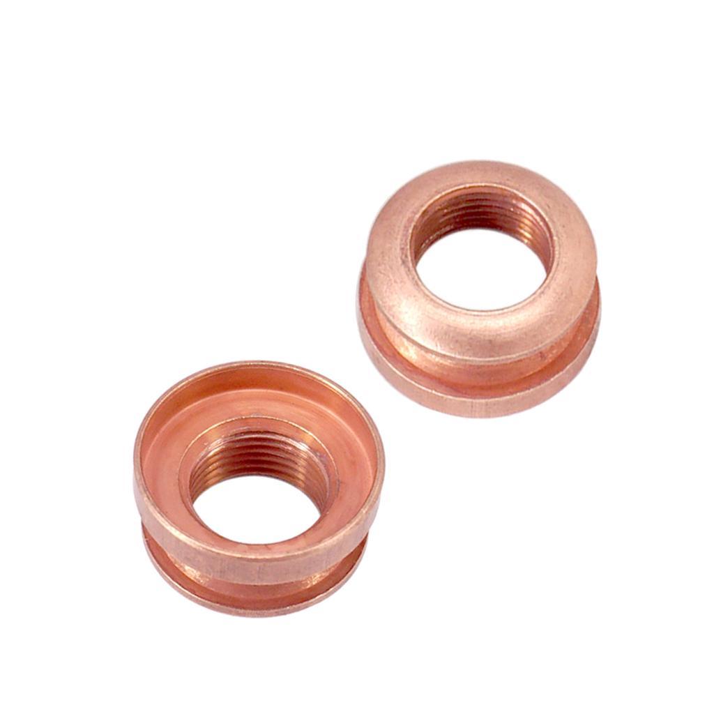 2 Pieces Guitar Strap Lock Button Threaded Jack for Guitar Parts