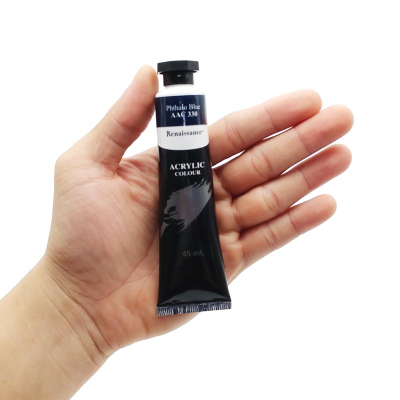 Hình ảnh Tuýp Màu Acrylic 45 ml - Renaissance #330 - Phthalo Blue