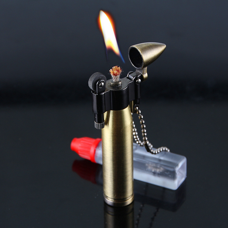 Hột Quẹt Bật Lửa Xăng Đá HY-667 Kiêm Móc Treo Chìa Khóa Kiểu Dáng Độc Lạ