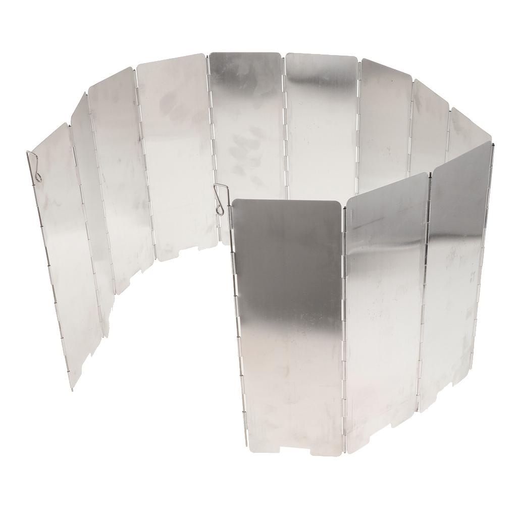 Folding Camping Cooker Gas Stove Wind Shield Screen Flexible Windshield
