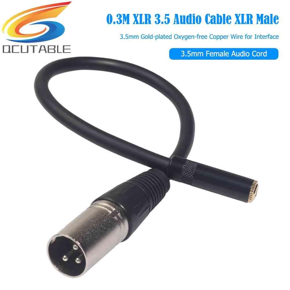 Cáp ChuyểN ĐổI Âm Thanh 0.3m XLR 3.5 XLR Sang 3.5mm