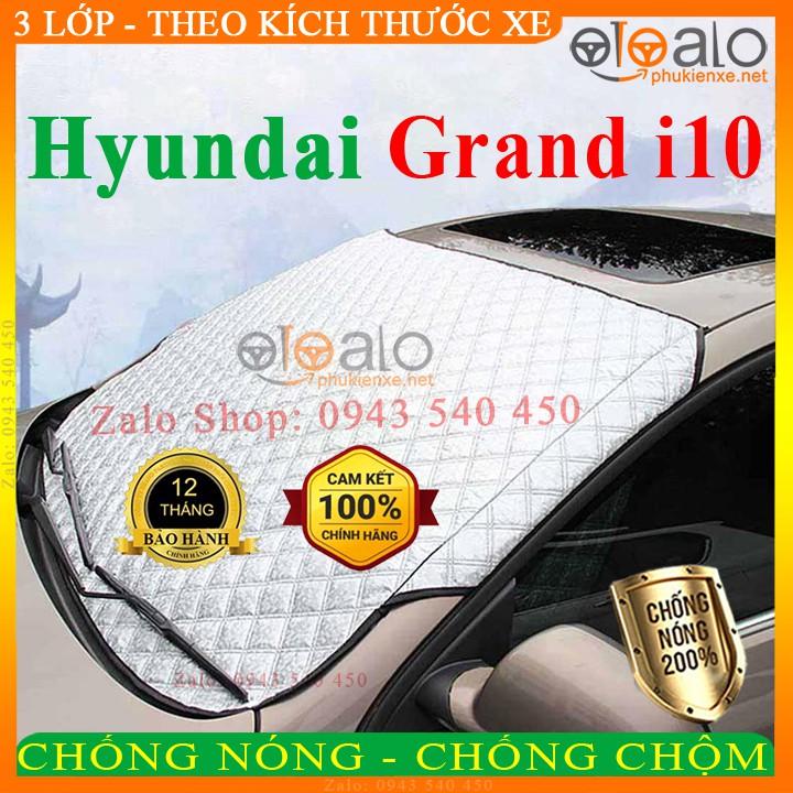 Bạt Phủ Ô Tô Hyundai Grand i10 hatchback Cao Cấp 3 Lớp Chống Nắng Nóng Chống Nước Chống xước | OTOALO