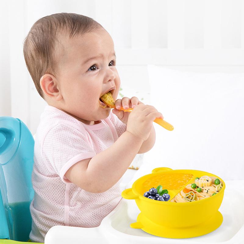 Ốp Tô Cho Bé Hoạt Hình Chống Trượt Chống Thấm Nước Trẻ Em Tấm Hút Chống Rơi Món Ăn Cho Bé Ăn Dặm Thứ Bộ Đồ Ăn