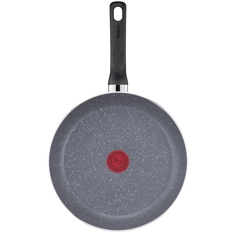 Bộ 2 chảo chiên chống dính vân đá Tefal Natura dùng cho bếp ga, bếp hồng ngoại (24cm, 28cm) - Hàng chính hãng