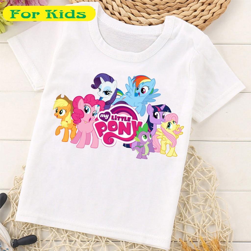 Áo Thun In Hình Ngựa 1 Sừng Pony Bé Gái Cực Thích