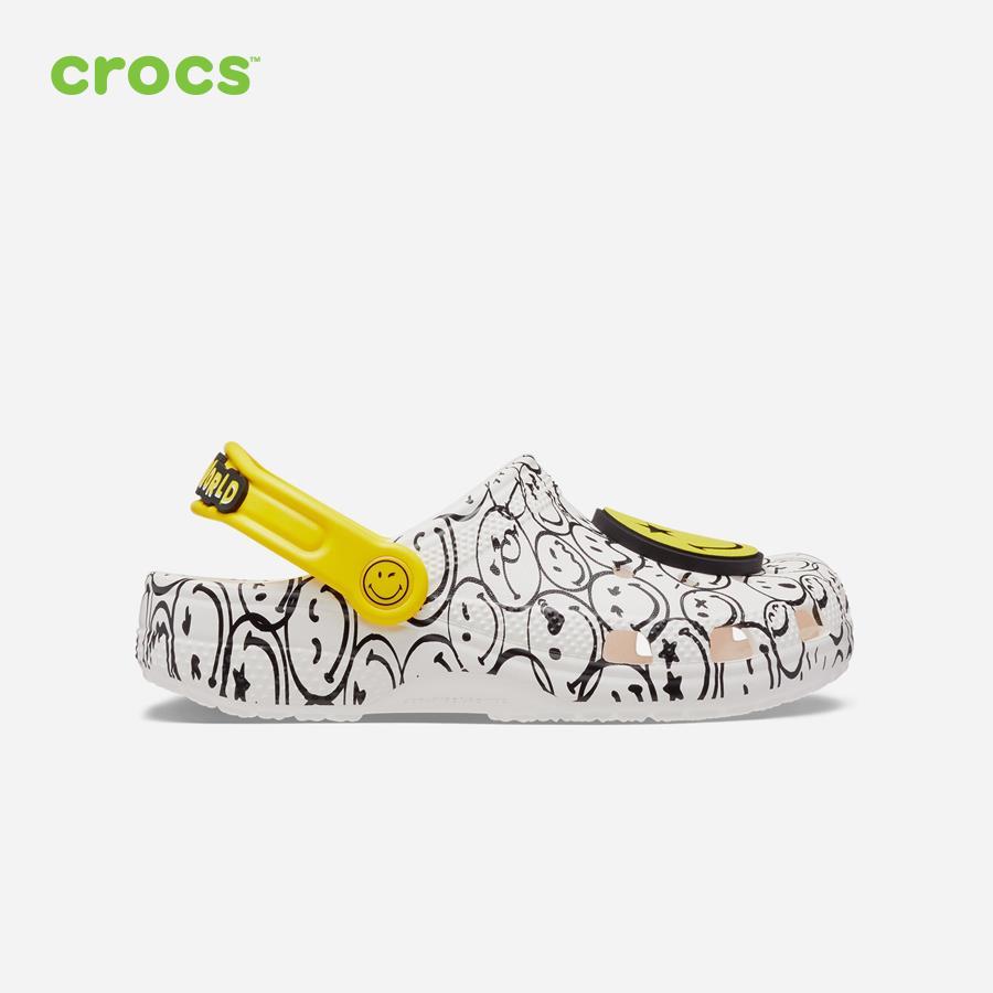 Giày lười trẻ em Crocs Classic Smiley 2022 - 207978-94S