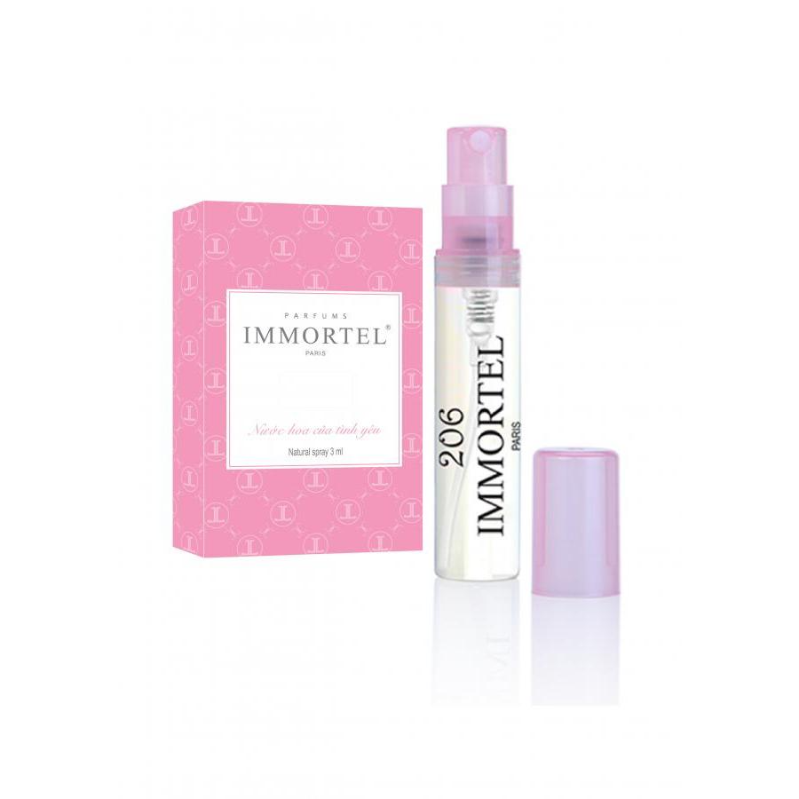 Nước hoa nữ IMMORTEL 206 Eau De Parfum 3ml