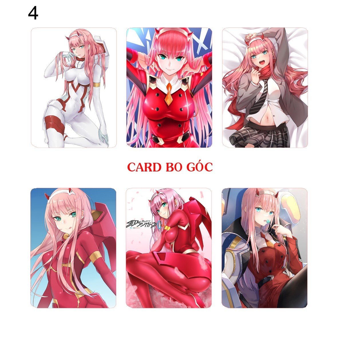 Card Darling in the Franxx 6 ảnh khác nhau/ Thẻ card darling in the franxx