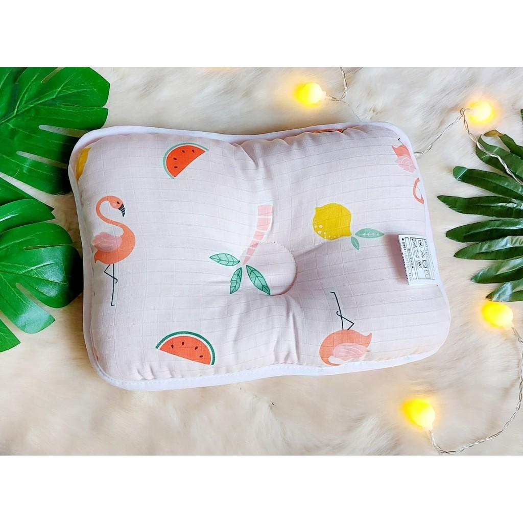 Gối xô cao cấp sợi tre cho bé sơ sinh dưới 6 tháng nằm cực thích