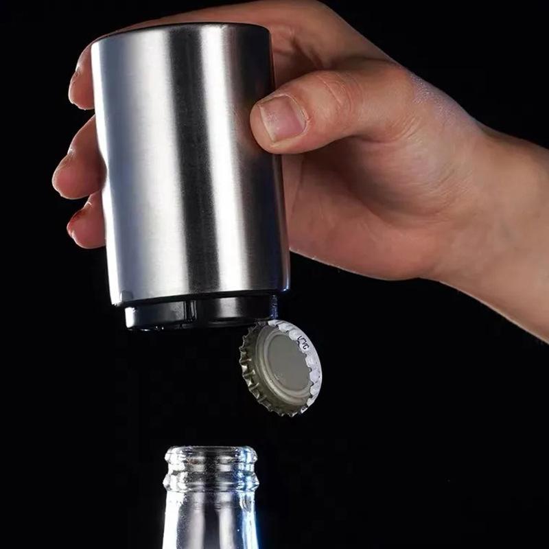 Đồng Hồ Nam Dây Thép Không Gỉ Dụng Cụ Mở Nắp Chai Từ Tự Động Bia Soda Nắp Đỏ Dụng Cụ Mở Nút Chai Rượu Vang Thanh Tiếp Liệu Dụng Cụ Nhà Bếp Phụ Kiện