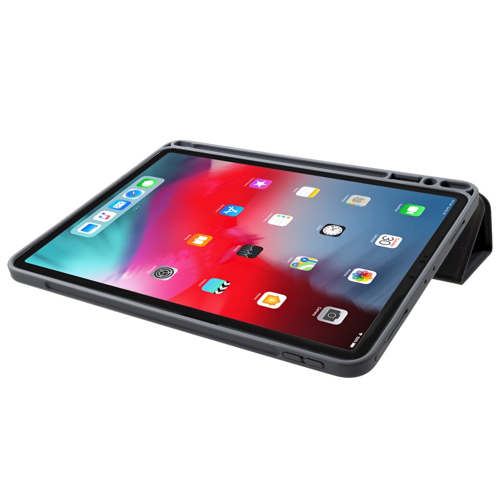 Bao Da Ipad Mini 5 2019 Hiệu Mutural Có Khe Để Bút Cảm Ứng_Đen_ Hàng nhập khẩu