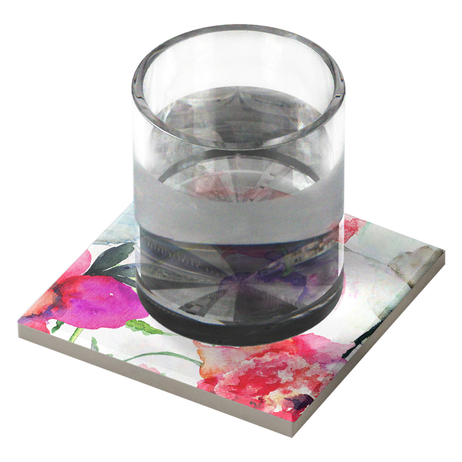 Set Đế Lót Ly Gốm Vuông Mika D-005-001-S-V