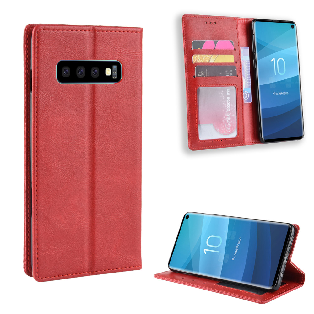 Bao da dạng ví, nam châm dành cho Samsung Galaxy S10 5G Luxury Leather Case - Hàng nhập khẩu