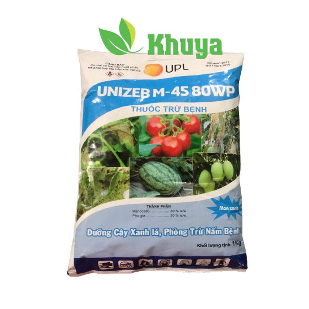 Thuốc Trừ Bệnh UNIZEB M-45 80WP 1kg Mancozeb Xanh