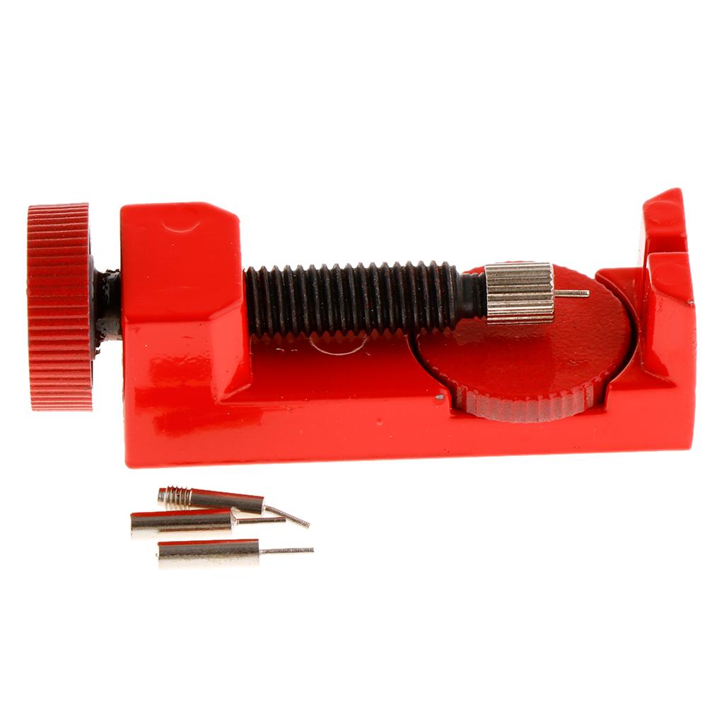 Watch Band Strap Link Remover Replacement Pins Watch Repair Tool Red Tone B8