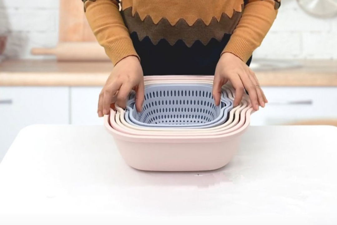 SET 3 BỘ THAU CHẬU RỔ NHỰA VIỆT NHẬT GỒM 3 RỔ 3 THAU CHẬU