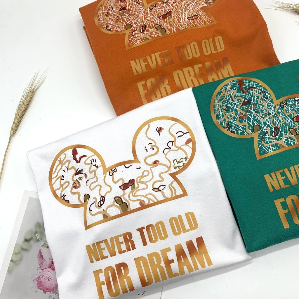 Áo thun Never Too Old rộng tay lỡ A38