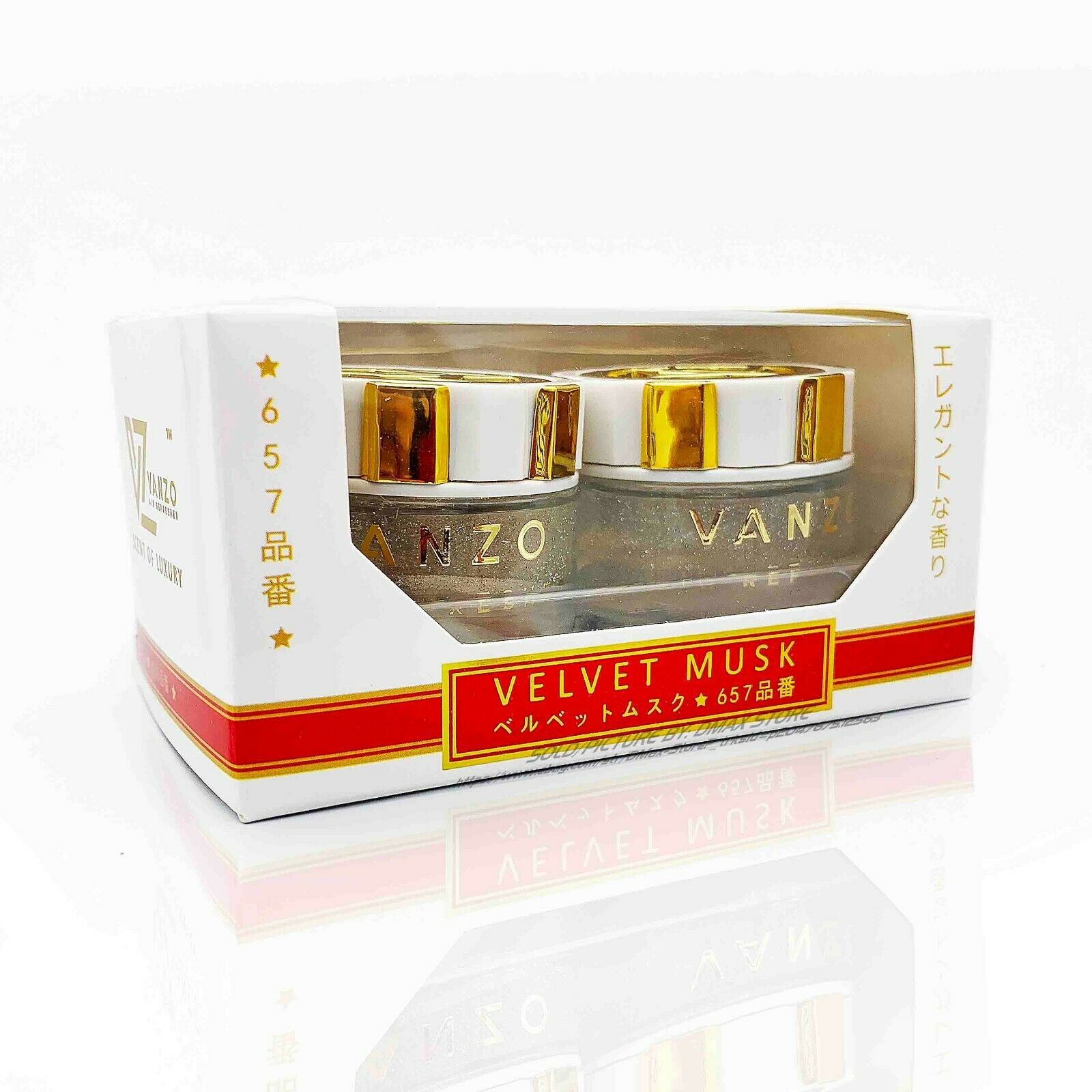 Nước hoa ô tô gài cửa gió Vanzo Miniature Velvet Musk [657]