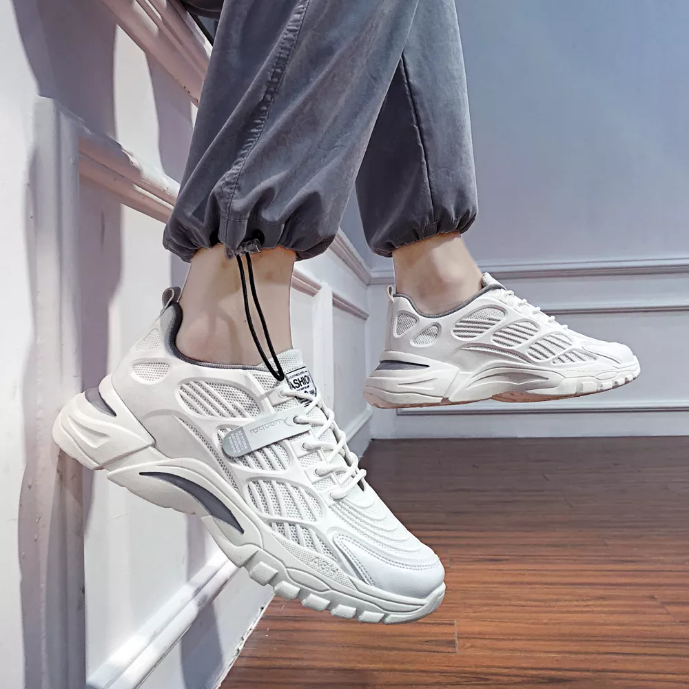 Giày Thể Thao Nam GEMI - Giày Sneaker Màu Đen - Trắng, Dáng Thể Thao Dễ Phối Đồ - G5311